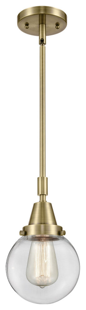 Innovations Lighting 447-1S-AB-G202-6 Beacon 1 Light 6" Mini Pendant