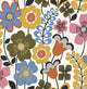 Piper Multicolor Floral Wallpaper, Bolt