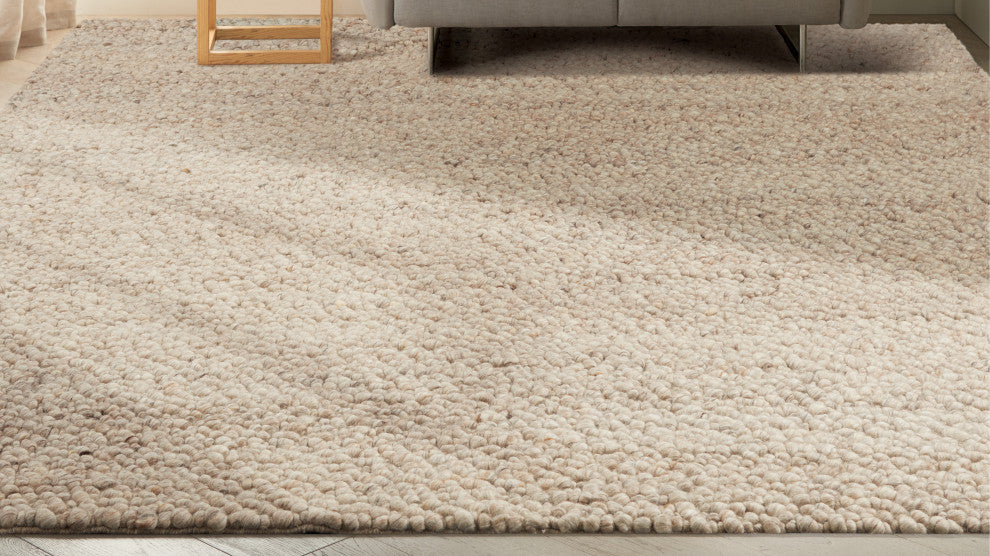 Calvin Klein Riverstone 10' x 14' Mocha Farmhouse Indoor Area Rug