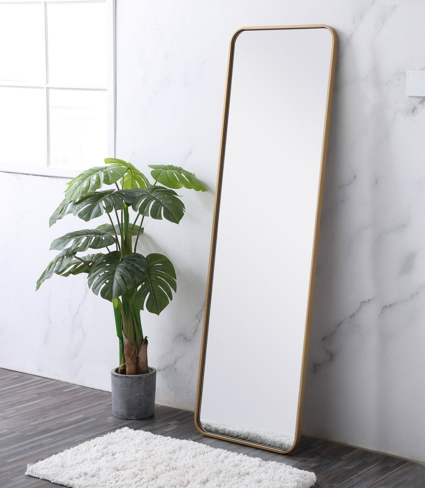 Elegant Decor Evermore Vanity Mirror Brass