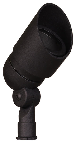 6-Watt LED Low Voltage Directional Bullet Light in Black Finish-BPL101BLKLED