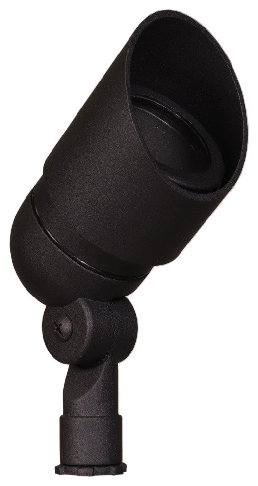 6-Watt LED Low Voltage Directional Bullet Light in Black Finish-BPL101BLKLED