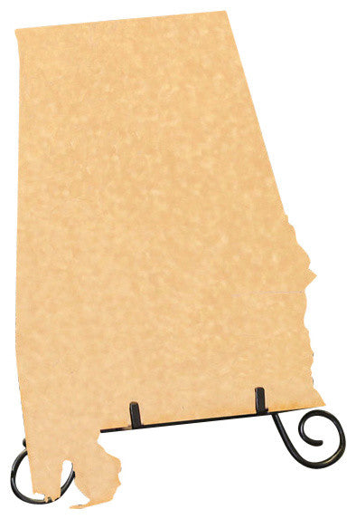State Shaped Cutting Boards, Black Richlite, Alabama