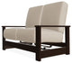 Leeward Deep Seat Outdoor Loveseat with Hidden Motion, Bliss Sand/Kona