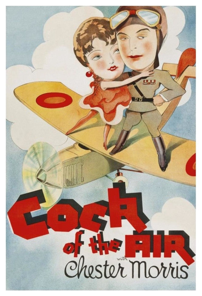 "Vintage Film Posters: Cock of the Air" Paper Art, 22"x32"