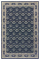 4??6??Navy And Gray Floral Ditsy Area Rug