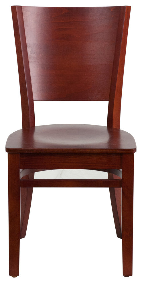 Restaurant Tables and Chairs, "Lexington" Solid Wood Dining Chairs, Walnut Wood