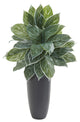 37" Aglaonema Artificial Plant in Planter, Real Touch