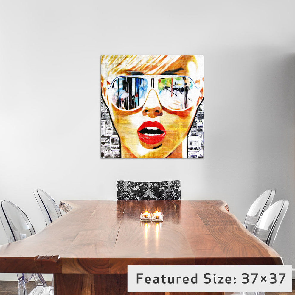 "Illusion Of The Past" by Annie Terrazzo, 37x37x1.5"