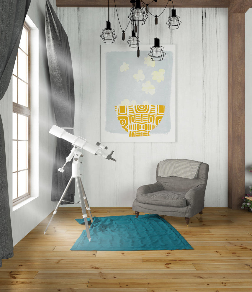 Epic Graffiti "Bowl of Popcorn" by Linda Woods, Giclee Canvas Wall Art, 26"x34"
