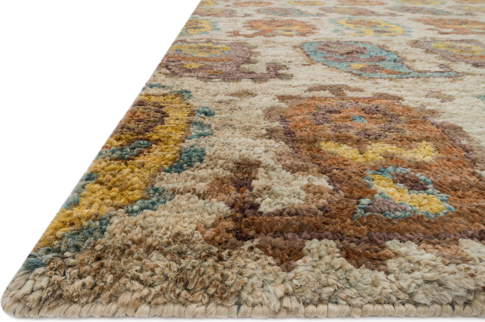 Loloi Xavier Collection Rug, Sand and Multi, 9'6"x13'6"