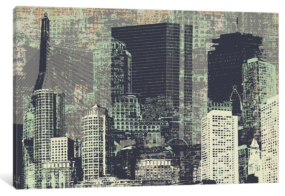 "Beantown Gallery" by Kyle Mosher, 40x26x1.5"