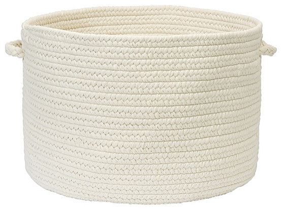 Colonial Mills Basket Boca Raton White Round
