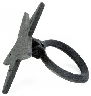 Cabinet Drawer Ring Pull Black Iron Southern Star Hardware Included Pack of 6