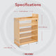 Wood Base Cabinet Pull Out Organizer With Soft Close, 11.75"
