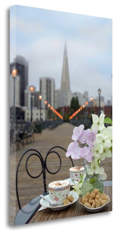 "Dream Cafe Broadway Pier - 22" By Alan Blaustein, Giclee on Gallery Wrap Canvas