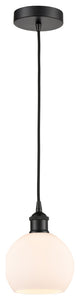 Innovations 616-1P-BK-G121-6-LED 1-Light Mini Pendant, Matte Black
