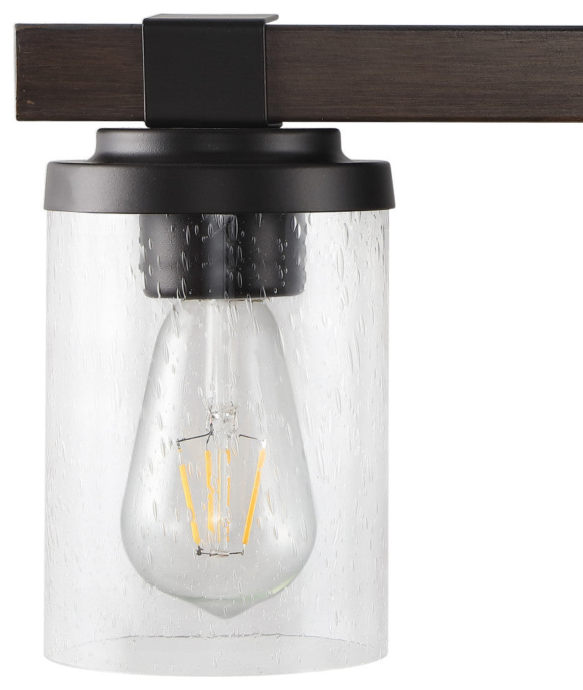 Bungalow Iron LED Vanity Light, Oil Rubbed Bronze, 3 Bulb