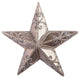 Antique Swirl Star Christmas Ornament , Mocha, 9"