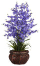 Dancing Lady Silk Flower Arrangement, Purple