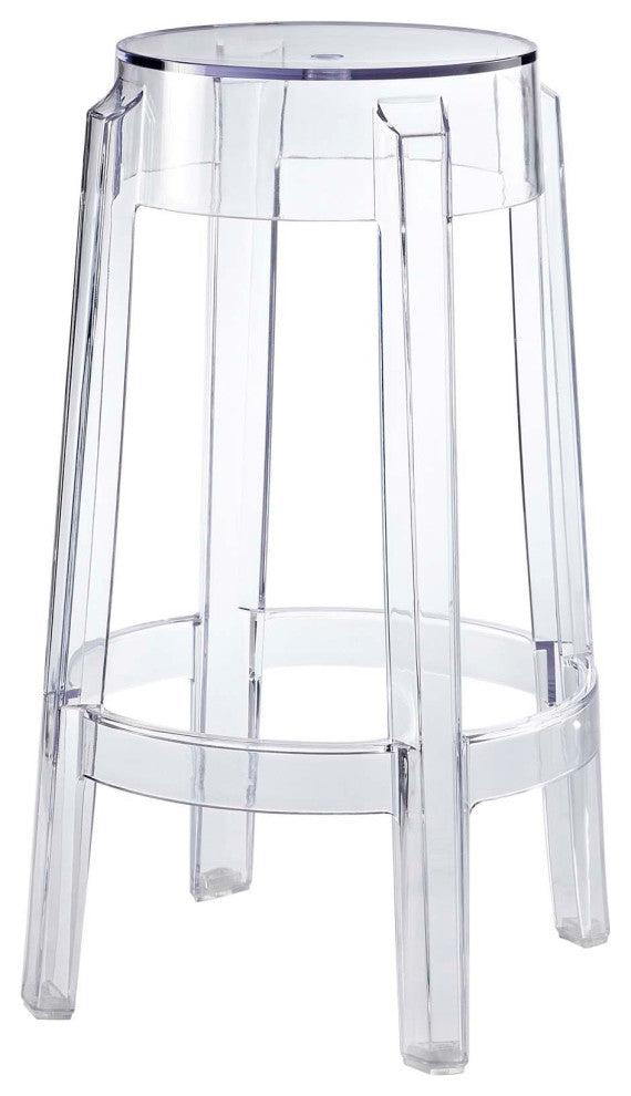 Casper Transparent Counter Stool, Clear