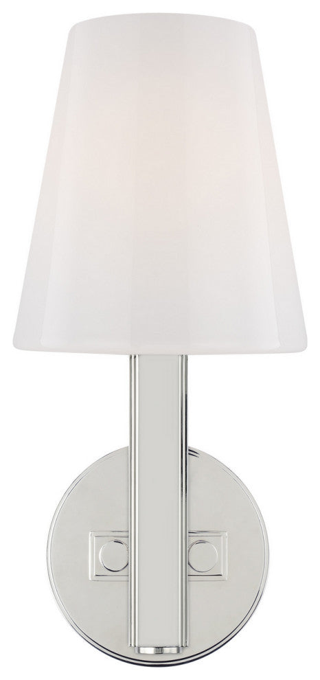 Logan 1-Light Wall Sconce, Polished Nickel