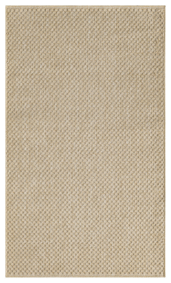 Nourison Tulum 3' x 5' Taupe Outdoor Rug