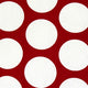 Red and White Polka Dot Throw Pillow, 16x16