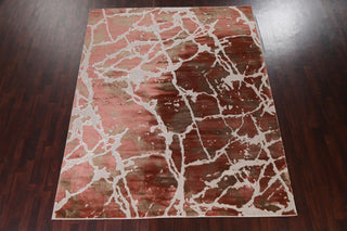 Abstract Transitional Turkish Oriental Rug Contemporary Carpets, 9'10" X 7'10"