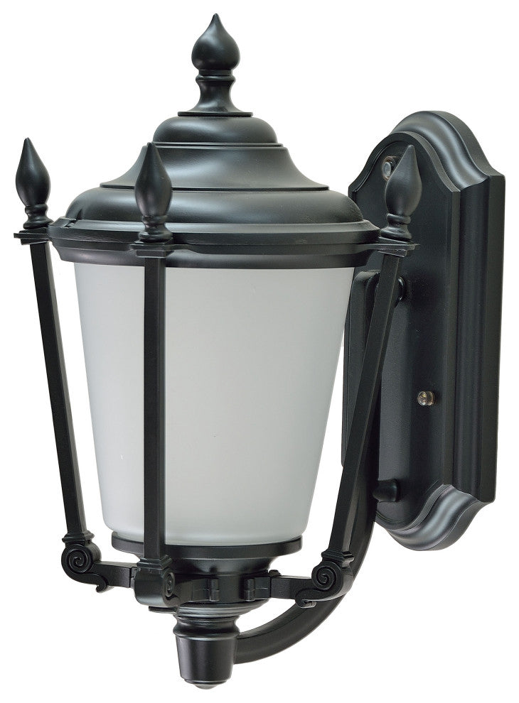 60007-2 1-Light Medium Outdoor Wall Light Fixture Black, 14 1/4" High