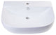 ALFI brand AB111 24" White D-Bowl Porcelain Wall Mounted Bath Sink