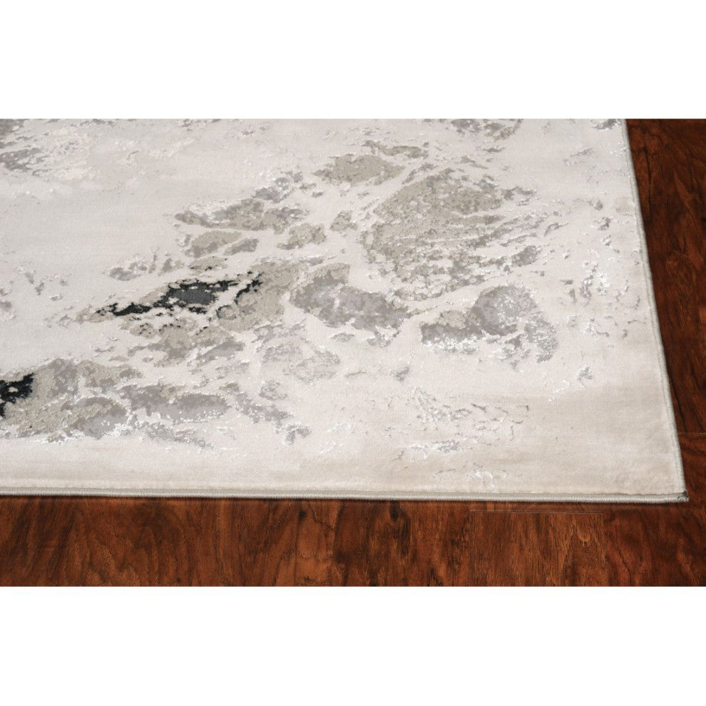KAS Luna 7120 Silver Nightscape Area Rug, 7'10"x10'10"