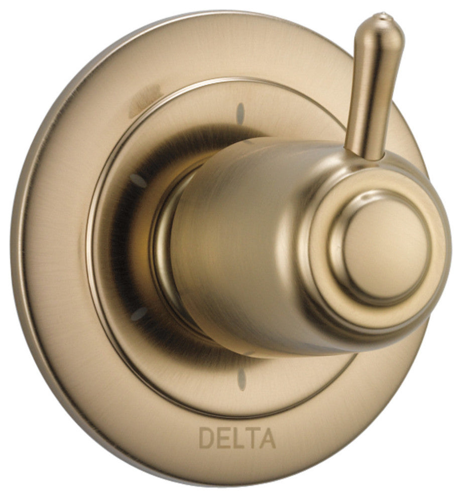 Delta 6-Setting 3-Port Diverter Trim, Champagne Bronze, T11900-CZ