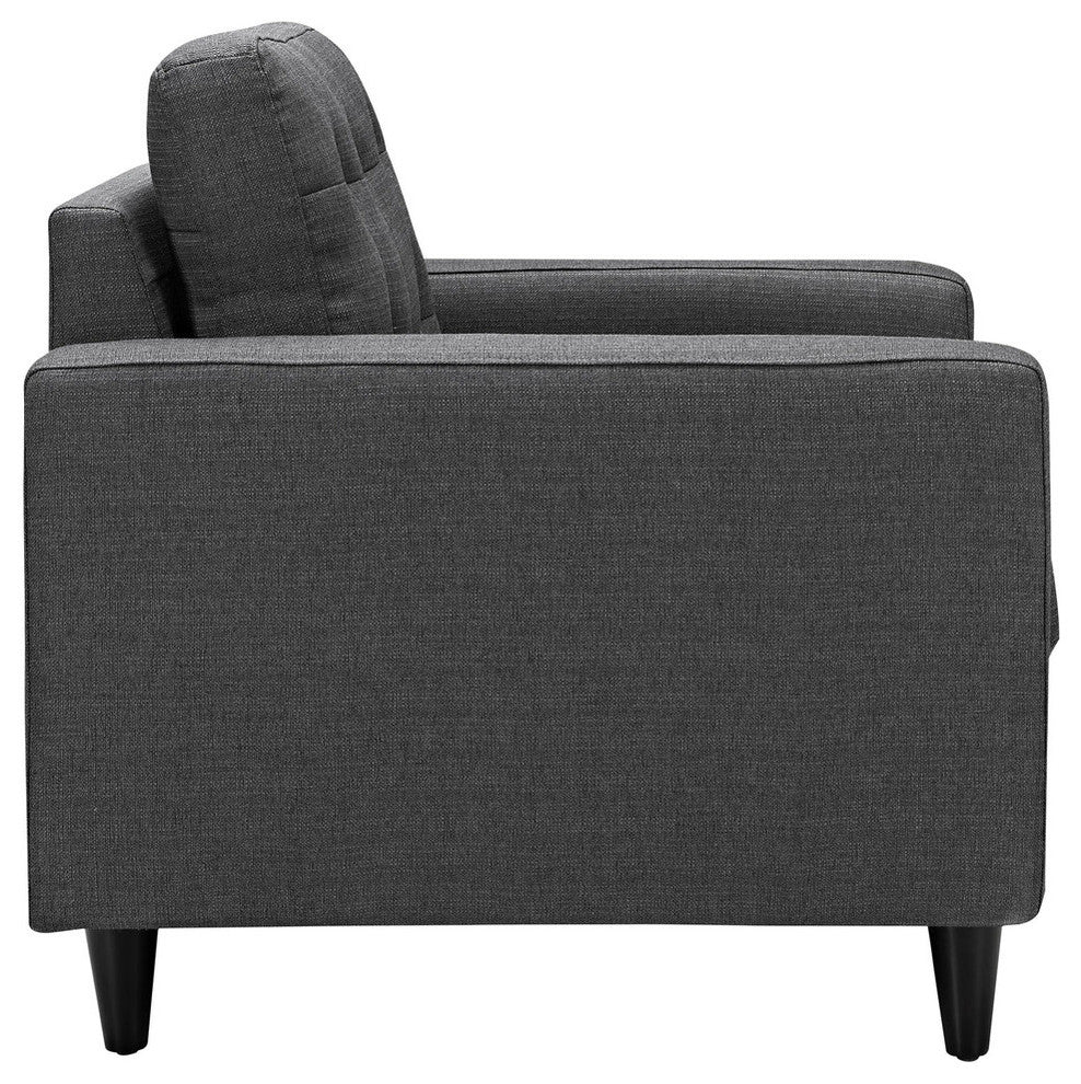 Modern Contemporary Living Room Armchair Set of 2 Gray
