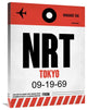 "NRT Tokyo Luggage Tag 1" Fine Art Print
