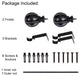 UTOPIA ALLEY 3/4 Inch Curtain Rod - Curtain Rods For Windows 48 to 86 Inch, Black