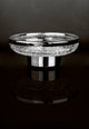 Crackle Table Soap Dish Holder Holder, Chrome