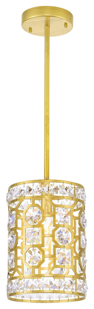 Belinda 1 Light Pendant With Champagne Finish