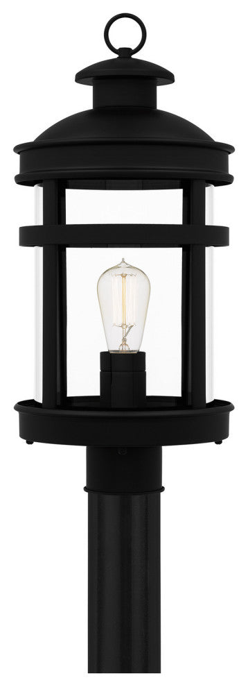 Quoizel SCO9009MBK 1-Light Outdoor Post Mount, Scout