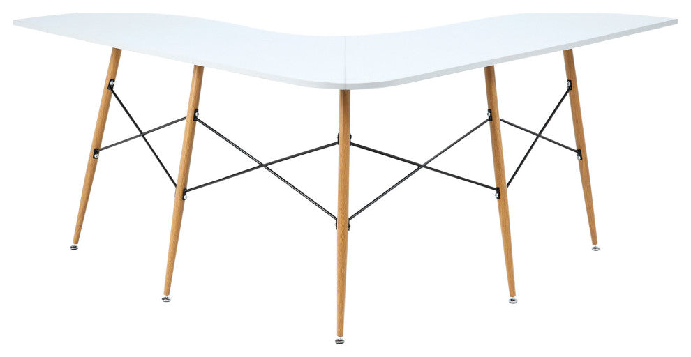 Roberto Boomerang L Shaped Desk