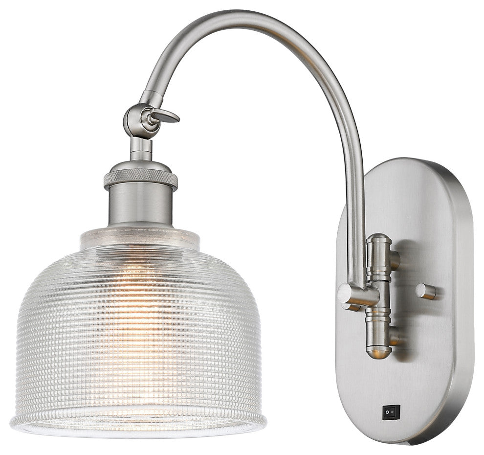 Innovations 518-1W-SN-G412 Dayton 1 Light 5.5" Sconce, Brushed Satin Nickel