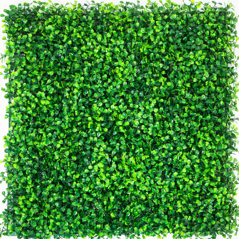 Artificial Boxwood Panels 20"x20" Hedge Plant Privacy Fence Screen, 16 Pcs