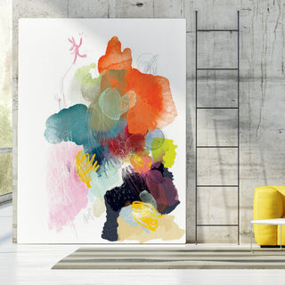 Playful World - 72 x 54 by Niya Christine