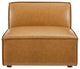 Restore 5-Piece Vegan Leather Sectional Sofa Tan