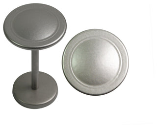Button Medallion Drapery Holdback, Pewter, 1 Pc.