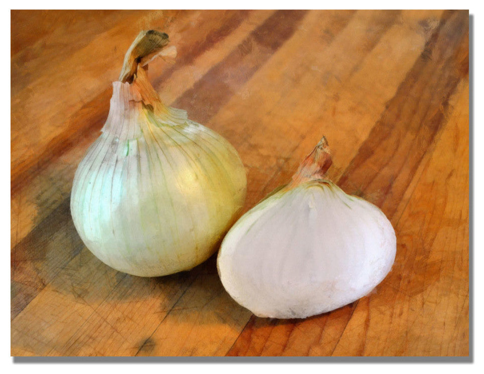 'Yellow Onions' Canvas Art by Michelle Calkins