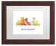 'Montgomery Alabama Skyline Wb 1' Framed Art, Wood Frame, White Matte, 14x11