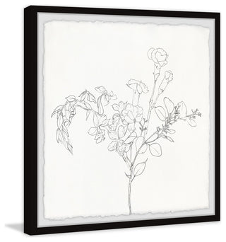 "Flower Bloom" Framed Painting Print, 12x12