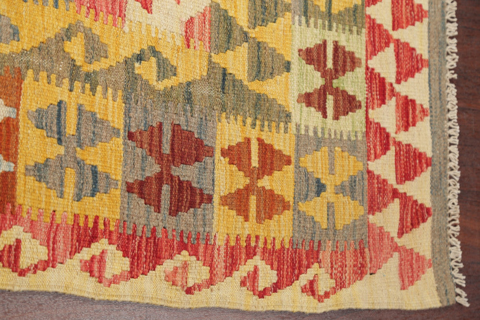 Kilim Hand-Woven Southwestern Traditional Turkish Oriental Area Rug, 9'7"x6'6