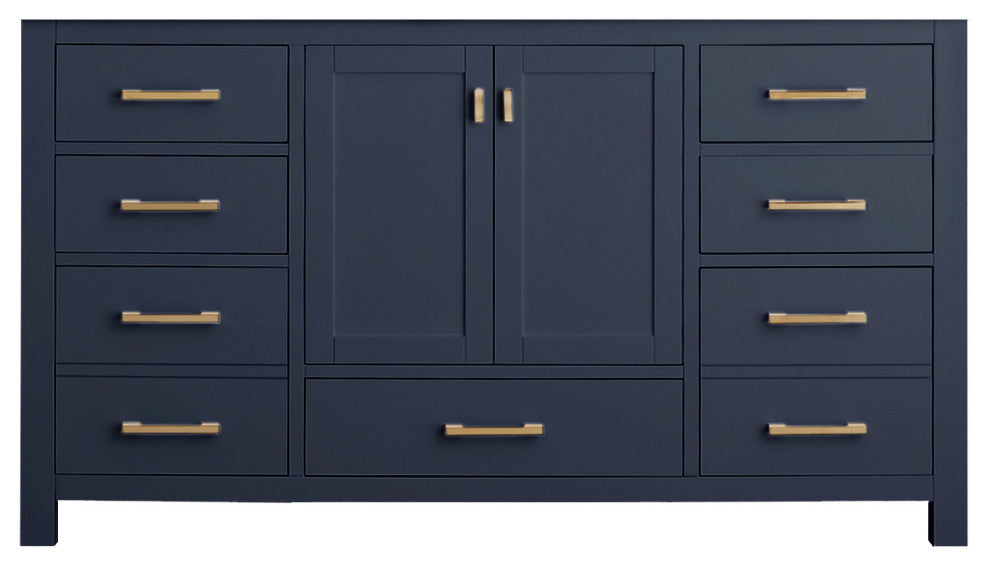 Avanity Modero 60" Single Bath Vanity Only, Navy Blue